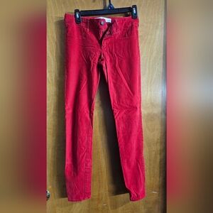 Abercrombie and Fitch High Waisted Pants(Red) Ankle 26